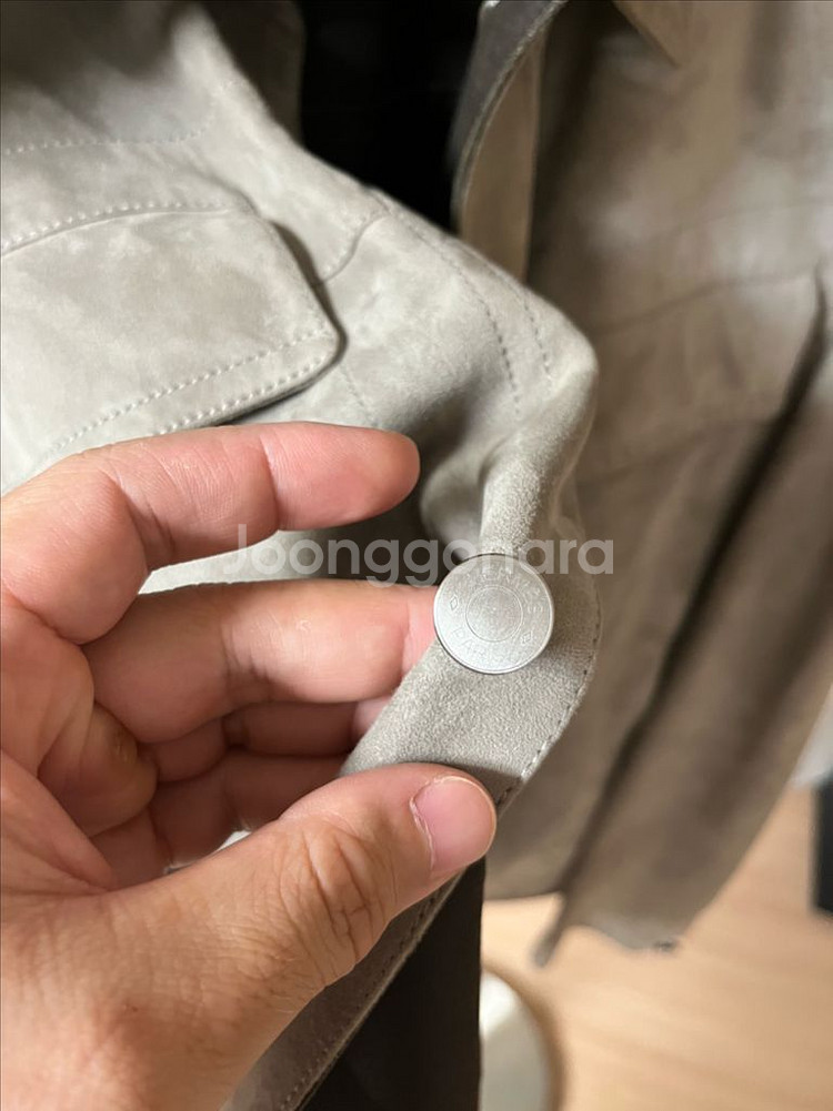 에르메스 스웨이드 자켓 46사이즈--3