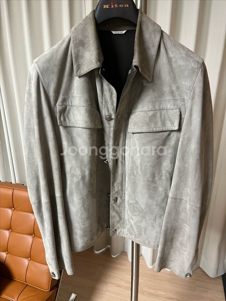 에르메스 스웨이드 자켓 46사이즈--1