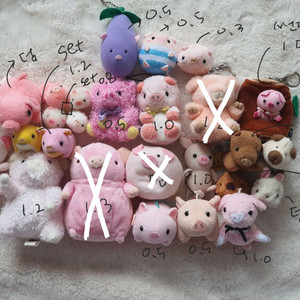 빈티지 똥사이즈 돼지인형 이미지