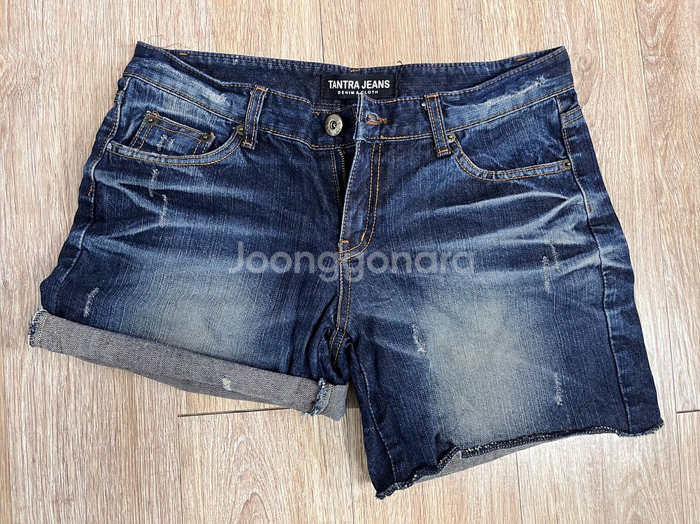 데님 반바지 (L 사이즈)--3