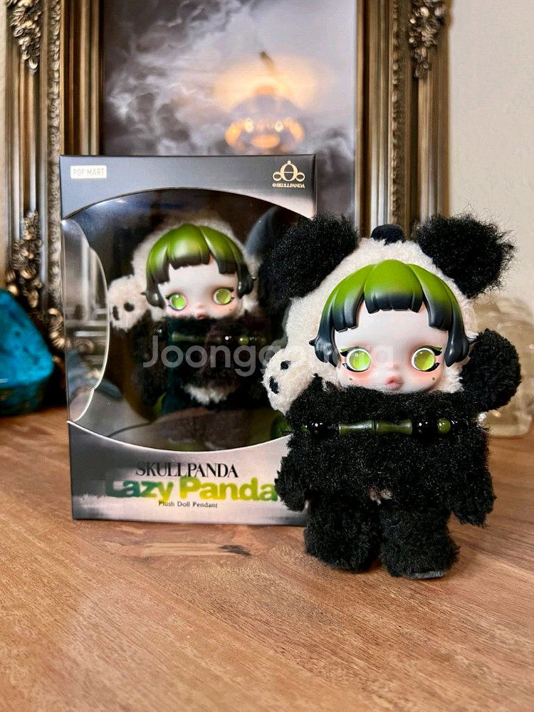 [팝마트 정품] 스컬판다 여유로운 판다 인형 키링--0