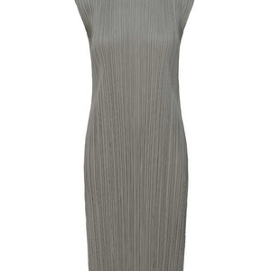 플리츠플리즈 베이직 캡소매원피스 그레이 3사이즈