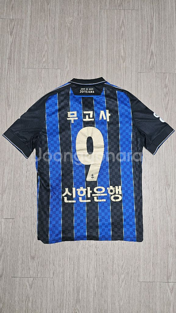 인천유나이티드 2023 홈 어센틱 유니폼m 무고사 마킹--1