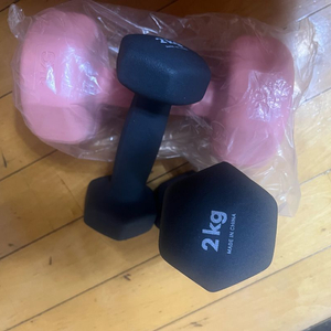 2kg 아령 한 쌍&4kg아령