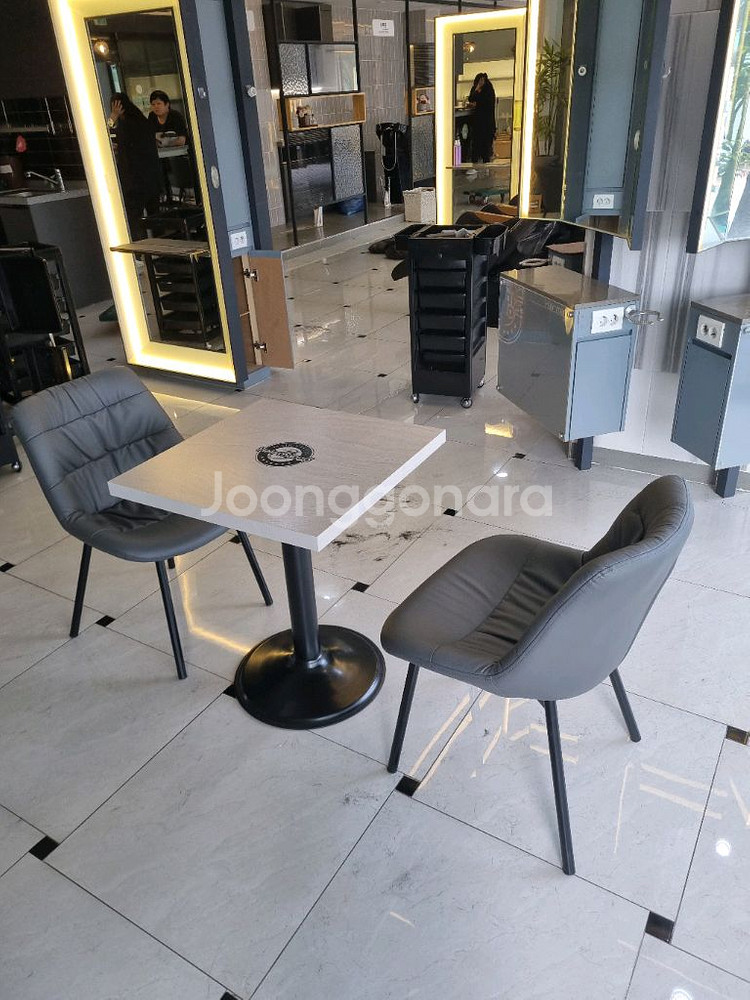 카페 2인 테이블 의자세트--2