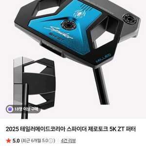 테일러메이드코리아 스파이더 제로토크 5K ZT퍼터
