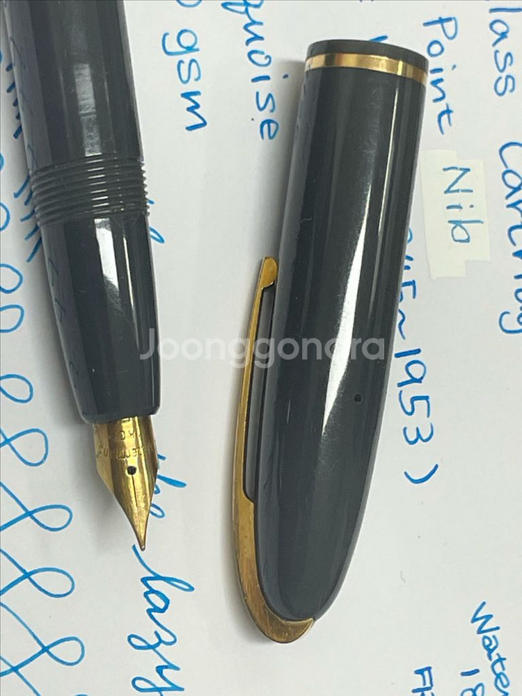 워터맨 만년필 스탠다드 글래스 카트리지 펜 18K EF--4