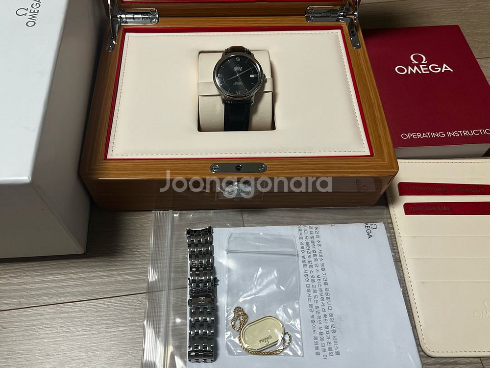 정식오버홀)오메가 드빌 36.8mm 검판 브슬--0