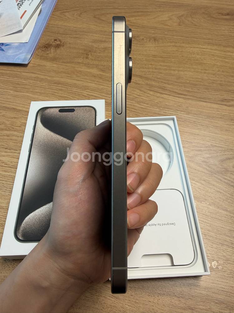 아이폰15 프로맥스 256gb 네추럴티타늄--5