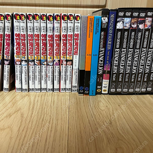 에반게리온 DVD세트 + 만화 1-14권+가이드북 팜