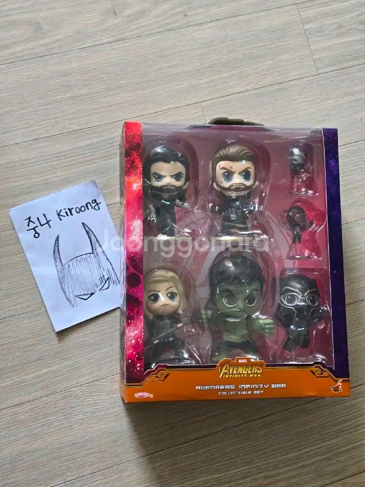 핫토이 코스베이비 캡틴아메리카, 윈터솔져, 블랙위도우--0