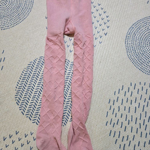 (택제거) 베베드피노 핑크아가일펀칭 타이즈 120사이즈