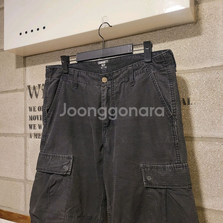 칼하트 WIP 레귤러 카고팬츠 31X32--2