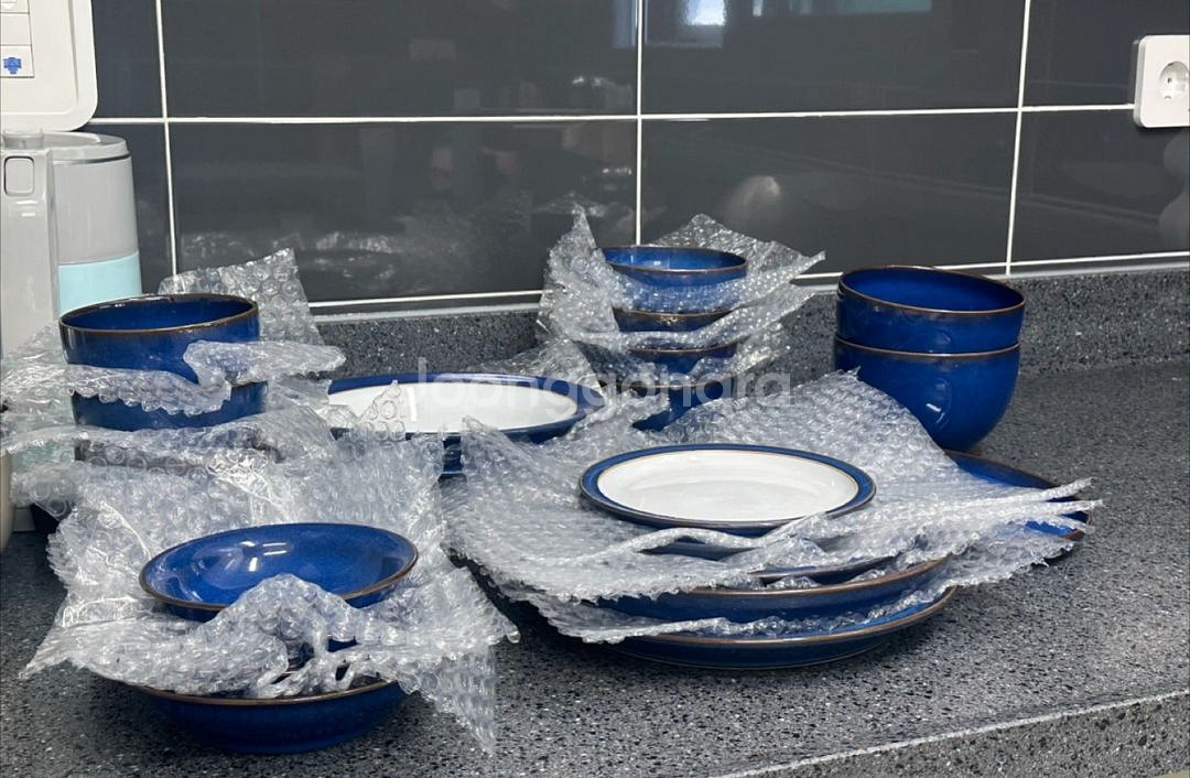 덴비 임페리얼 블루 4인 식기 세트--1