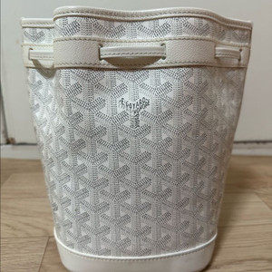 고야드 쁘띠플로 버킷백 화이트