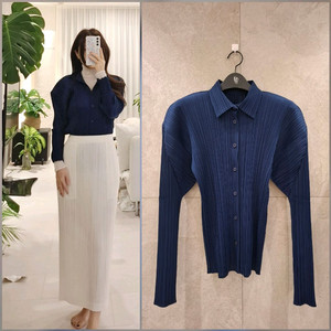 플리츠플리즈 셔츠형 카라탑3 이세이미야케