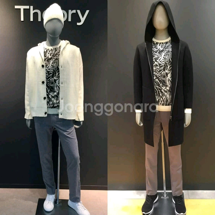 theory 띠어리 실크캐시미어 혼방 패턴 니트 스웨터--0