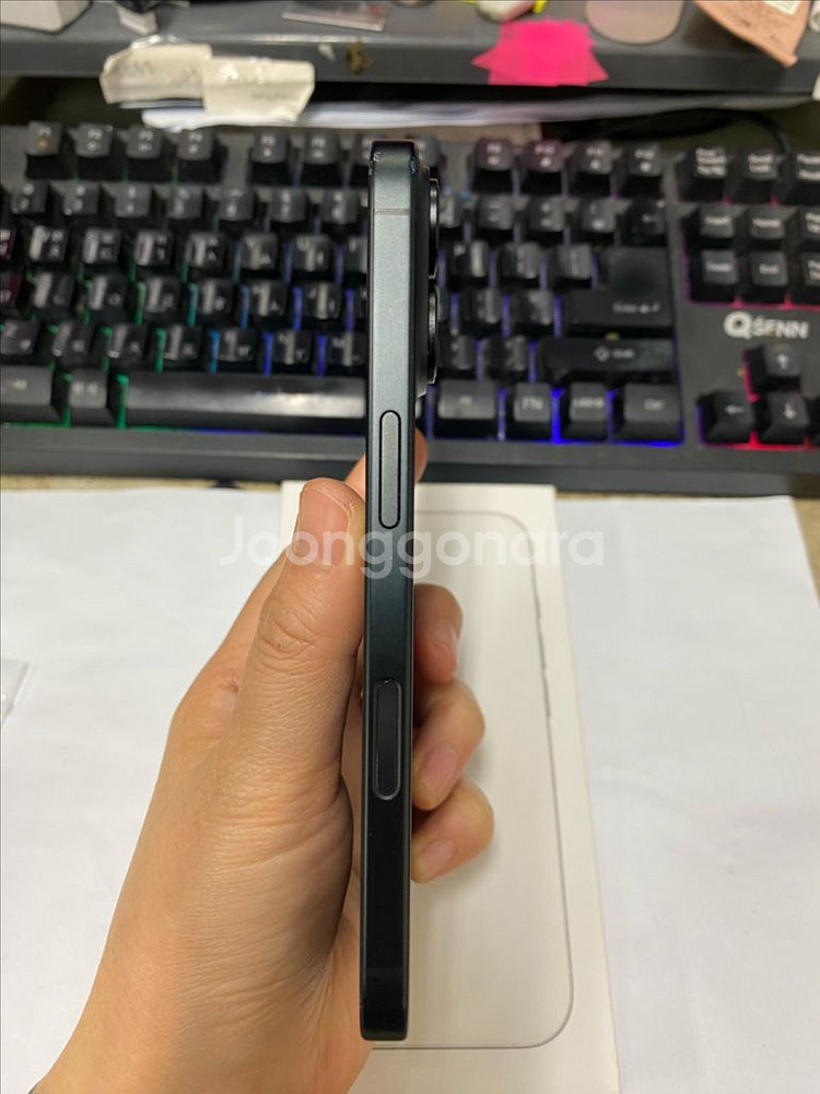 아이폰16 블랙 액정SS급 256GB 배터리성능92%--6