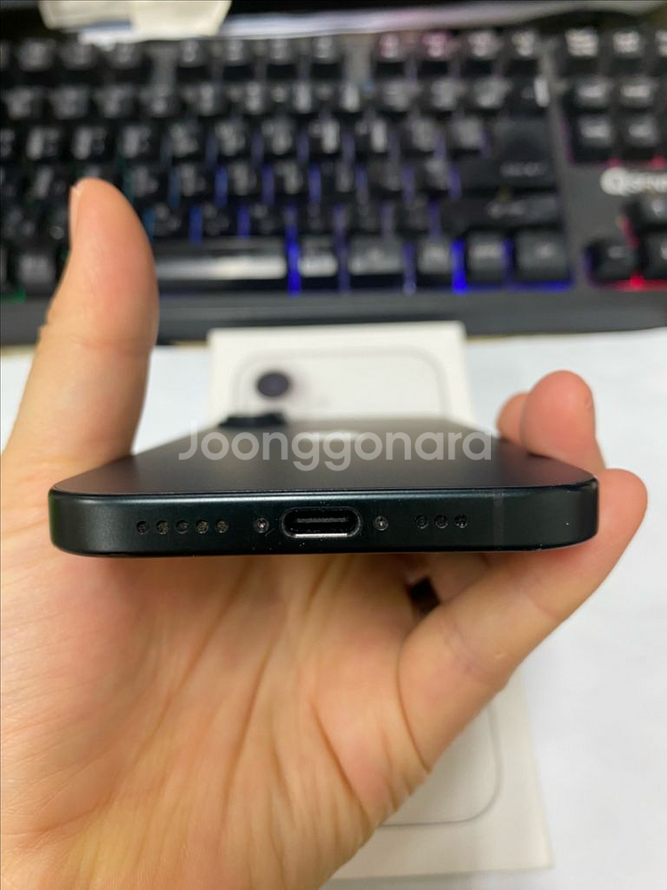 아이폰16 블랙 액정SS급 256GB 배터리성능92%--7