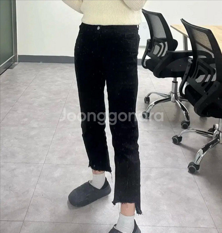 옷장정리ㅣ블랙일자바지 블랙통바지 여자통바지--2