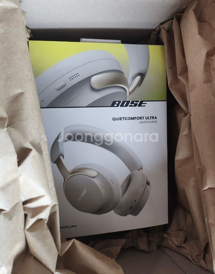 Bose QC Ultra 헤드폰 샌드스톤 미개봉+보스정--1