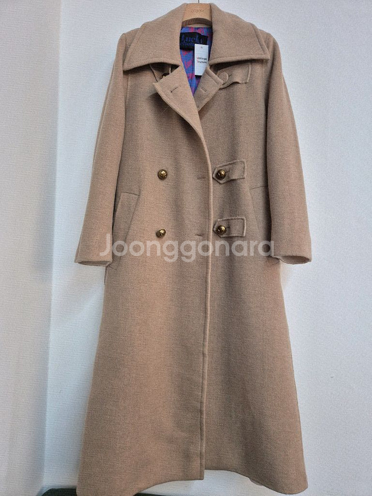럭키슈에뜨 롱 코트 베이지 36--2