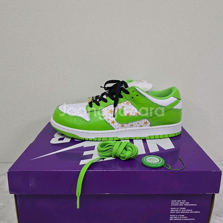 나이키 x 슈프림 덩크 민 그린 285사이즈--0