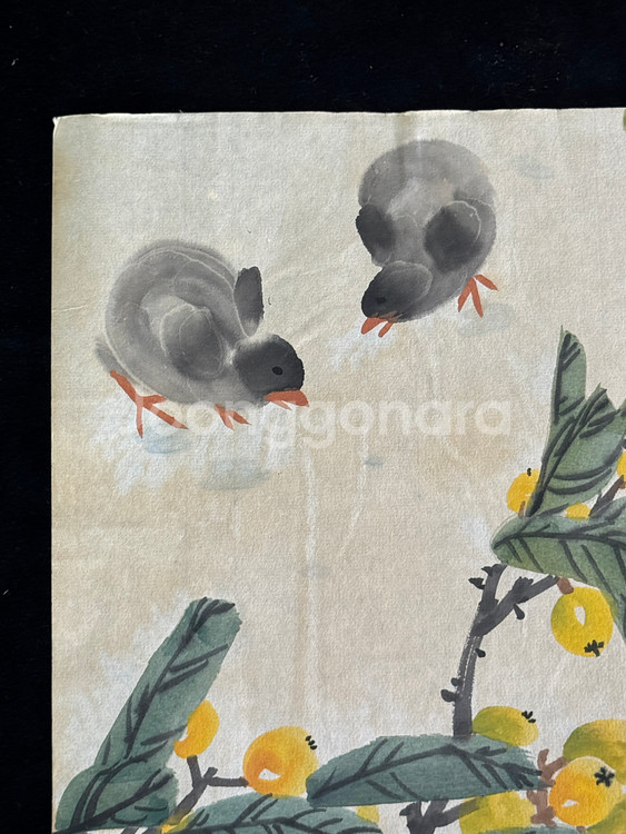 [골동품] 제백석 치바이스 영모화 화조도 그림 (9)--5