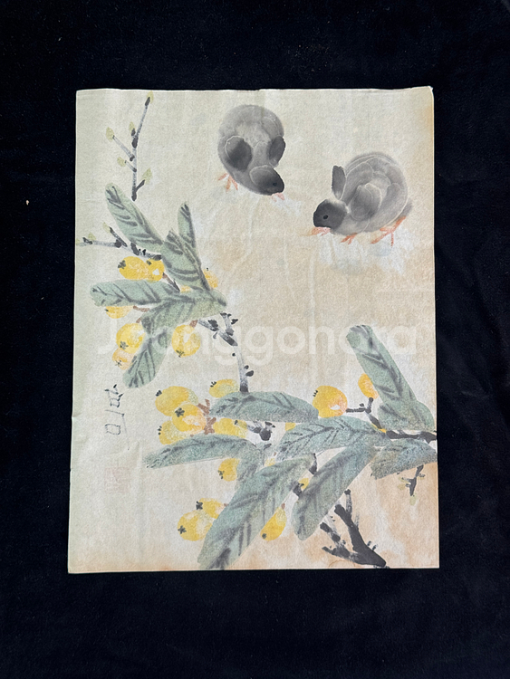 [골동품] 제백석 치바이스 영모화 화조도 그림 (9)--3