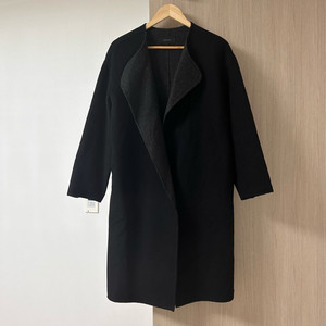 울90 핸드메이드 오픈코트 블랙