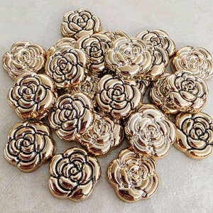 파츠 골드장미 2색 22mm 25개 일괄