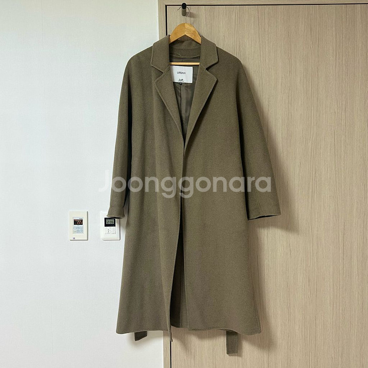 lap 랩 캐시비어울블렌드 롱코트 카키 m--0