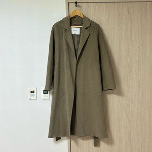 lap 랩 캐시비어울블렌드 롱코트 카키 m