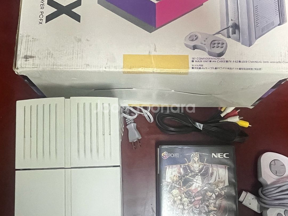 pc-fx 본체+시디--2