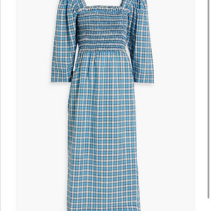 새상품)가니ganni 시어서커 원피스