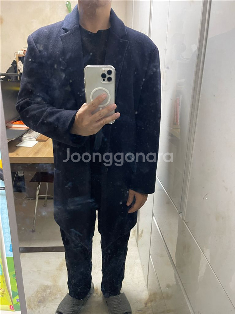 타임옴므 남성 코트(네이비, 100)--10