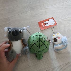 동물 소형 인형 키링 코알라 거북이 카피바라 곰 꿀벌