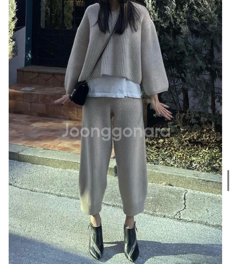 넘버프로젝트 캐시미어니트팬츠--3