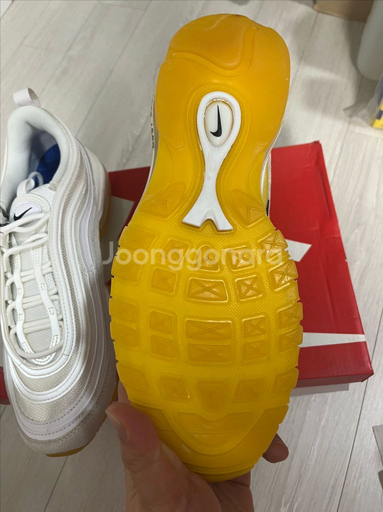 나이키 에어맥스97 프랭크루디 옐로우 275사이즈--4