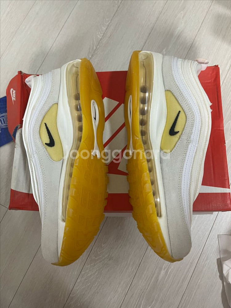 나이키 에어맥스97 프랭크루디 옐로우 275사이즈--2