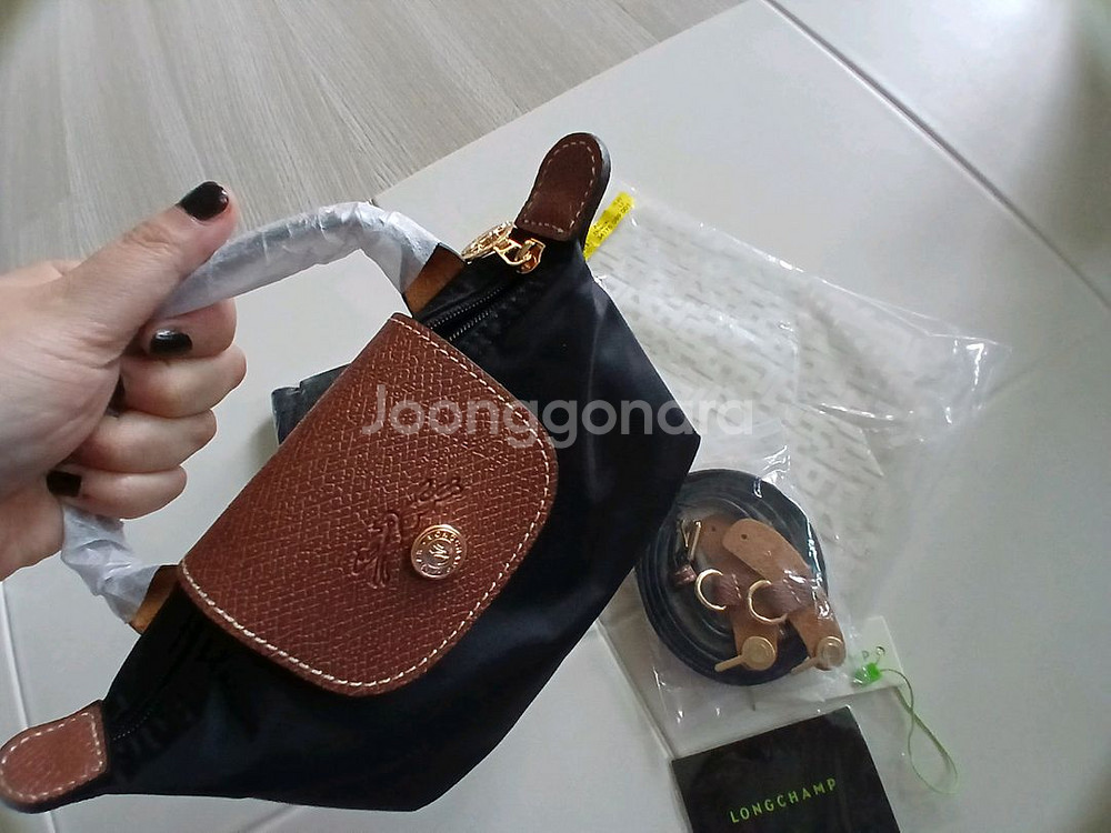 롱샴미니가방 . 이너백 , 스트랩 포함--0