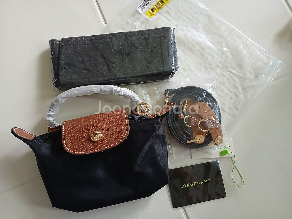 롱샴미니가방 . 이너백 , 스트랩 포함--4
