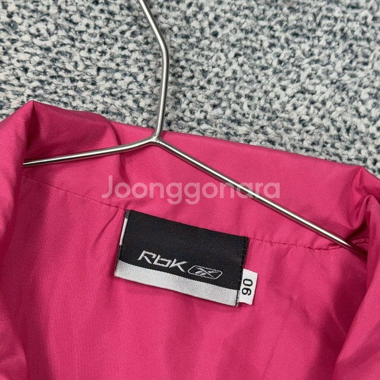 리복 빈티지 핑크 로고 트랙탑 집업 저지 90--3