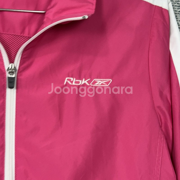 리복 빈티지 핑크 로고 트랙탑 집업 저지 90--2