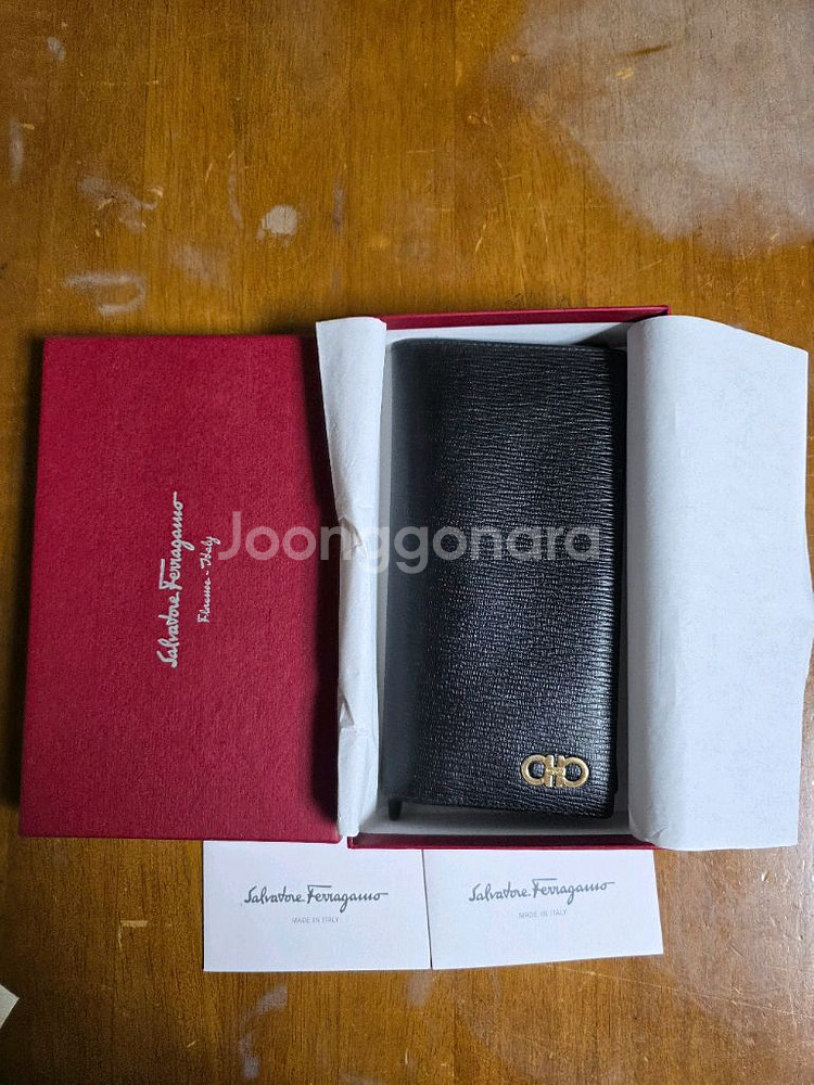 페라가모 블랙 장지갑(정품)--0