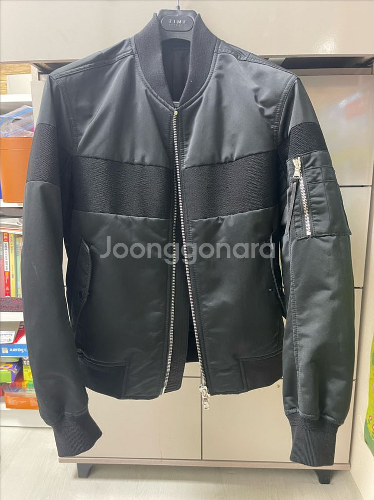 솔리드옴므 ma-1 마원 자켓(블랙/46)--5