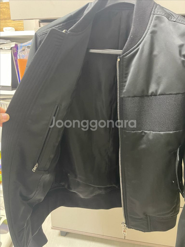 솔리드옴므 ma-1 마원 자켓(블랙/46)--8