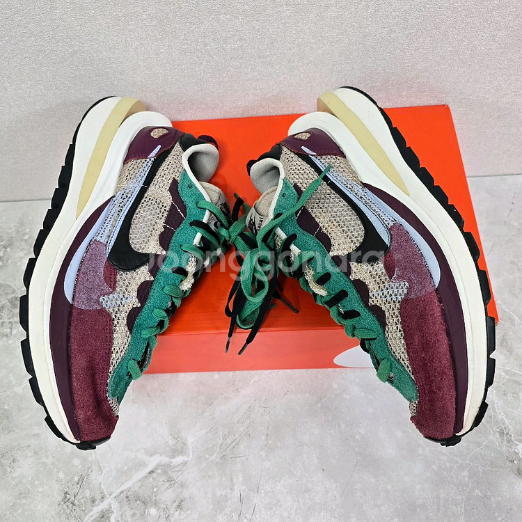 나이키 사카이 베이퍼와플 블랙 빌런 레드 290사이즈--3