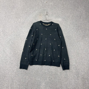 마인드브릿지 도트 캐주얼 그린 아크릴 니트 100