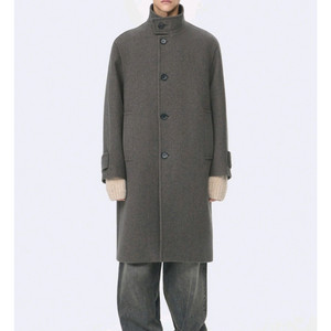 커스텀멜로우 Brown Wool Highneck 코트